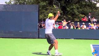 Rafael Nadal Slow Motion Forehand Backhand amp Serve 240FPS 1080p [upl. by Ingra]