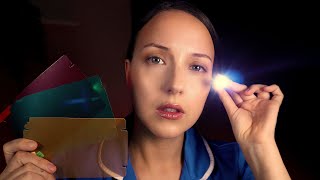 ASMR Dark Room Light Eye Scanning with Colour Perception Exams [upl. by Etyak945]