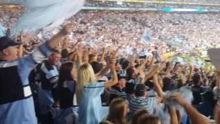 NRL GF 2016 Sharkies Fans Celebrating [upl. by Neral191]