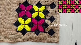 Colourful ason designAson designCross stitch ason design [upl. by Yelkrab]