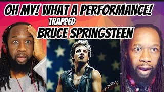 BRUCE SPRINGSTEEN and The E STREET BAND Trapped REACTION London Hyde park LiveFirst time hearing [upl. by Christmas]