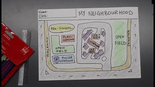 How to Draw Map of My Neighbourhood [upl. by Eniamreg]