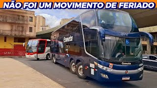 Feriado com cara de Sábado Movimentação de Ônibus na Rodoviária de BH [upl. by Thom]