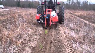 Machine planting Longleaf pine seedlings Jan 7 2011 [upl. by Mackoff]