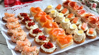 CANAPÉS RAPIDÍSIMOS para Navidad [upl. by Elli243]