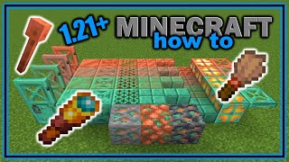 How to Find and Use Copper in Minecraft 121  Easy Minecraft Tutorial [upl. by Ilona142]