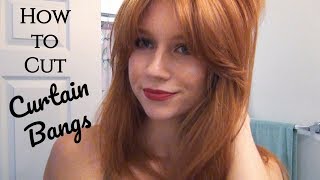 How to Cut Curtain Bangs Face Framing Bangs  Step by Step Tutorial [upl. by Beaudoin]