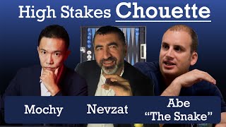 Backgammon Chouette Cash Game feat Mochy Abe the quotSnakequot amp Nevzat [upl. by Arehahs]