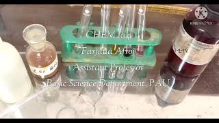 Phenolic group test  Phenol test with 25 ferric chloride FeCl3 [upl. by Hesler272]