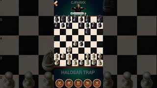 HALOSAR TRAP PART 1 chess chesstricks chesstactics chessmaster chessplayer nakamura magnus [upl. by Palmira]