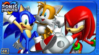 Sonic Heroes ⁴ᴷ Full Playthrough 100 All A Ranks 120 Emblems amp Super Hard Mode [upl. by Gus]