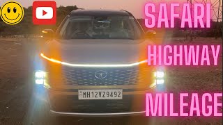 Tata Safari Highway Mileage test top end model automatic ।। खुश हो जाएंगे ये वीडियो देखकर [upl. by Marian178]