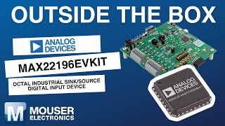 Analog Devices Inc MAX22196 Octal Industrial Digital Inputs Outside the Box  Mouser Electronics [upl. by Laris]