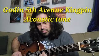 Godin 5th Avenue Kingpin Acoustic Tone [upl. by Allianora]