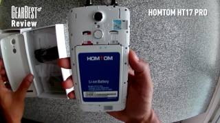 Review Homtom HT17 Pro from Gearbest  Unboxing Specs and Antutu Test [upl. by Eilata]