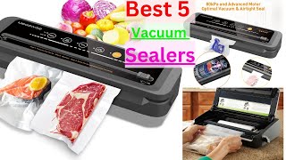 Top 5 Best Vacuum Sealers in 2024 [upl. by Annaitat]