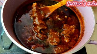 የስጋ ቀይ ወጥ አሰራር Spicy Ethiopian traditional food Spicy Ethiopian foodkey wot [upl. by Rafaela]