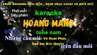 Hoang Mang karaoke tone nam [upl. by Divod]