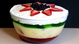 How To Make Homemade Christmas Trifle  The Easiest Recipe Ever [upl. by Aihsinyt]