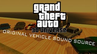 GTA 3D Universe Original Vehicle Sounds Source [upl. by Calia615]