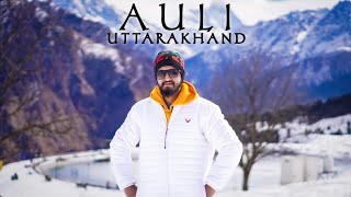 AULI IN FEBRUARY  FRESH SNOW  Auli Budget Trip  Uttarakhand Tourism  Hashtag Lavesh Vlogs [upl. by Eicnan]