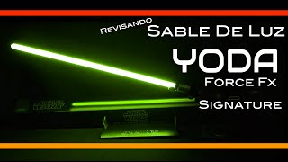 Como Funciona SABLE de Luz Maestro YODA FORCE FX Signature Star Wars Hasbro en Español [upl. by Cosimo731]