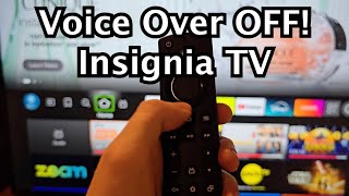 Insignia TV How to Turn OFF Voice Guide amp Green Box [upl. by Jamaal]