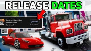 FINALLY🔥🚗 OFFICIAL RELEASE DATES For Drivers Highway Hero Game  And How To Play [upl. by Atekan]