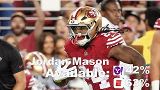 NFL Fantasy Football 2024 Week 2 Waivers Mayfield Fields Dobbins Mason irving Robinson Likely [upl. by Leynad617]