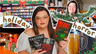 i read 3 holiday horror books and now i believe in krampus🎅 💀reading vlog [upl. by Larrej]