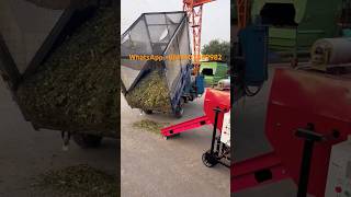 After the grass cutterit is pulled back for silage grasscutter haybaler foragebaler haycutter [upl. by Jefferey]