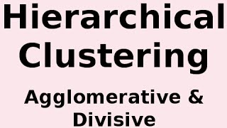 Hierarchical Clustering Agglomerative and Divisive Clustering [upl. by Htabazile]