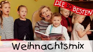 Weihnachtsliedermix 30 Minuten zum Mitsingen Tanzen und Bewegen  Kinderlieder [upl. by Doreen979]