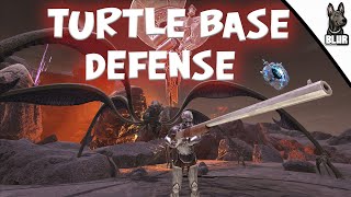 INSANE BASE DEFENSE AGAINST MEGACHELON  ARK GENESIS PVP [upl. by Pickar]