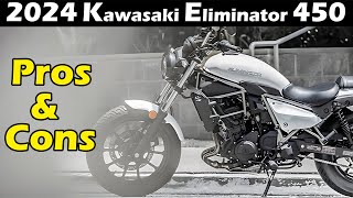 Kawasaki Eliminator 450 Pros and Cons  Cruiser Motorcycle 2024  Pronoy The Bike Lover [upl. by Haduhey]