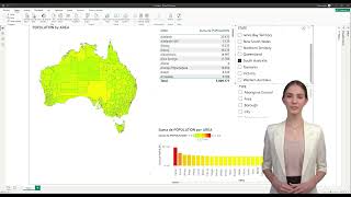 Power Bi Australia map by administrative areas [upl. by Romain]