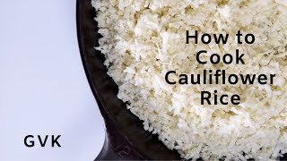 How to cook Cauliflower Rice puffy amp dry [upl. by Dotson]