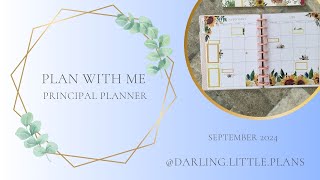 Principal Planner  Monthly Spread  Kell of a Plan Florals [upl. by Tamera]