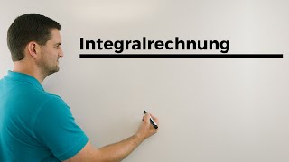 Integralrechnung Fläche zwischen Graph und xAchse Beispiel  Mathe by Daniel Jung [upl. by Hertzfeld]