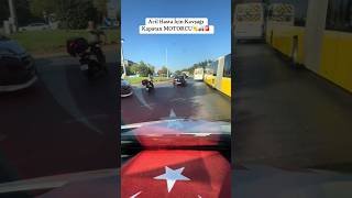 Acil hasta için kavşağı kapatan Motorcu 👌🏻 [upl. by Rayle]