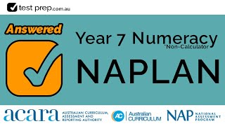 Year 7 NAPLAN Answered and explained [upl. by Nirda]