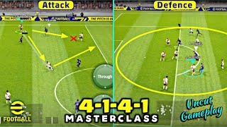 4141 Masterclass Tactics  Uncut Gameplay Review  eFootball 2023 Mobile [upl. by Ellerd]