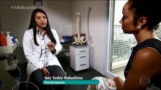 Quiropraxia com a Dra Inês Nakashima no Programa Bem Estar 04122018 [upl. by Ginsburg]