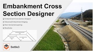 Embankment Cross Section Designer  Settle3 Rocscience [upl. by Socin66]