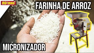 Micronizador para indústria de alimentos química nutracêutica produz farinha de arroz MM20SII [upl. by Aia]