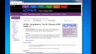 ICPSR Data Download with SAS [upl. by Avek79]