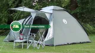 Coleman® Waterfall 5 Deluxe  Tunnel amp Dome Tent for Family Camping [upl. by Atelahs]