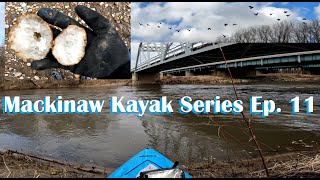 Kayaking The Mackinaw River  Episode 11  Old State 121 to Springfield Rd Winter [upl. by Oppen]