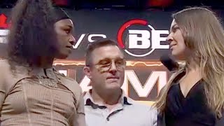 Claressa Shields STARES DOWN Kelsey Desantis In Third MMA FIGHT  FULL PRESS CONFERENCE [upl. by Paxon562]