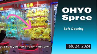 WINNING A DRONE AT TORONTOS NEWEST CLAW MACHINE ARCADE  OHYO Spree Soft Opening 22424 [upl. by Carli697]